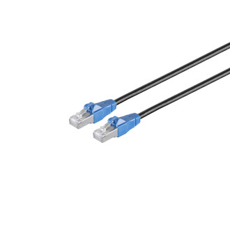 Patchcable Cat. 6A EasyPull, LSZH, black, 2m