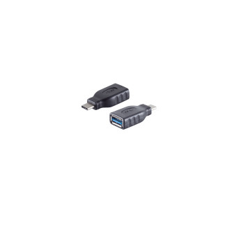 USB-C Adapter, USB-A jack, 3.0, OTG, PVC