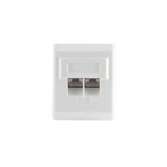 cat. 5e wall socket 2-way surface