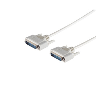 SUB-D connection cable,2x25pin Sub D-plug 5.0m