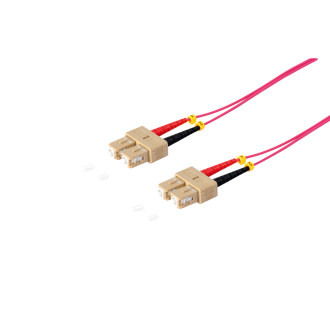 Duplex Patchcable SC SC 50 125µ. OM4 violett.3.0m