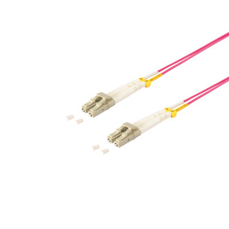 Duplex Patchcable LC LC 50 125µ. OM4 violett.3.0m