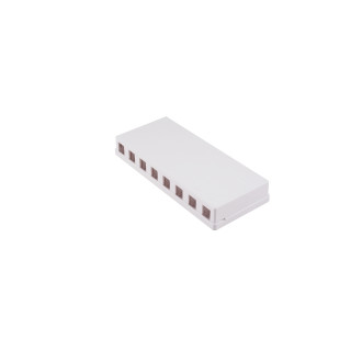 Keystone junction box, 8 port, white