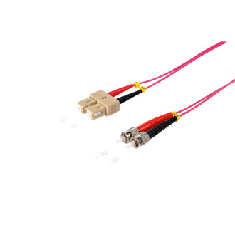 Duplex Patchcable SC ST 50 125µ. OM4 violett.3.0m