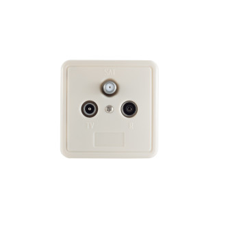 ant. socket, BK+SAT, passage DC, 10dB, triple SET