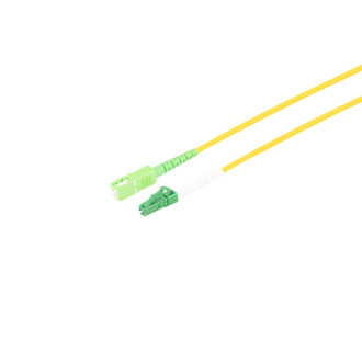 FO SX Patchcable LC/SC APC SM, OS2 yellow, 7.5m