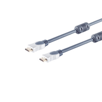 Home-Cinema HDMI cable, 4K, 3D, UHD, 1m , Ferrit