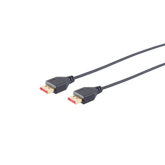 DisplayPort 1.4 connecting cable, 8K, slim, 1m