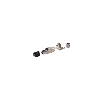 RJ-45 plug, toolless, angle, STP, Cat. 6A