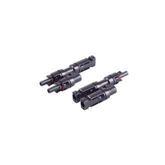 PV4 T-adapter Set, 2/1, IP68, 1.5kV, black
