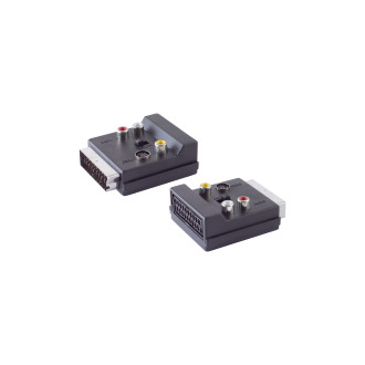 Scart jack/3RCA jacks/4-pol MINI jack IN/OUT