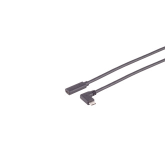 USB-C extension cable, 3.2 Gen 2x2, 90°, 0.5m