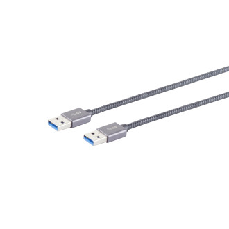 USB-A connecting cable, 3.2 Gen 2x1, Pro, 2m