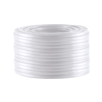 Telephonecable 8-leads flat white 25m