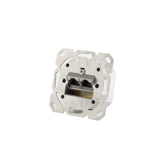 RJ-45 network socket, 2-way, Cat. 6A, STP, HZ