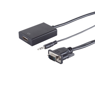 VGA Adapter, HDMI-A jack, 1080p, 15cm