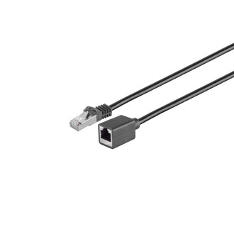 RJ45 patch cord extension 5,0m, black