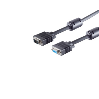Monitor Extension 15pol HDD 75 Ohm Ferrit 5m