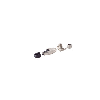 RJ-45 plug, toolless, angle, STP, Cat. 8.1