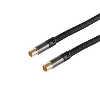 BlackCotton Antenna Cable, IEC, 2,5m