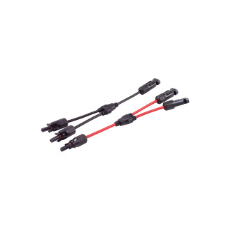PV4 T-adapter cable Set, 2/1, 4mm², red/bl, 30cm