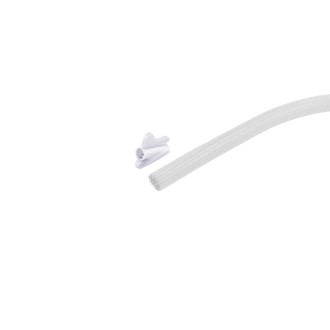 Flex cable duct set, 13mm, white, 3.75m
