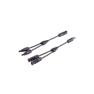 PV4 T-adapter cable Set, 2/1, 4mm², black/bl, 30cm