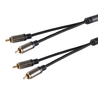 BlackCotton Stereo RCA Cable, 5,0m