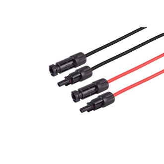 PV4 extension, 6mm², 2pcs set red/black, 1m