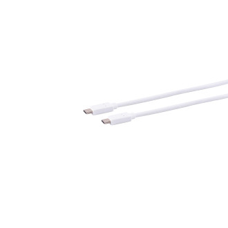 USB-C connecting cable, 3.2 Gen 2x2, white, 2m