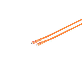 USB-C® charge cable, 3.2, 240W, orange, 0.25m