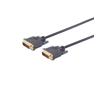 DVI-D connecting cable, 24+1, Dual-Link, 5m