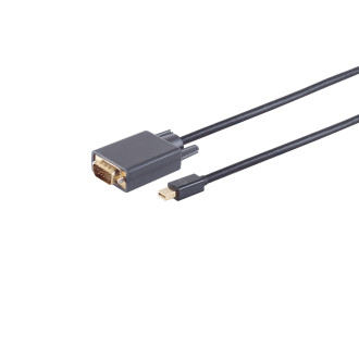 Mini DisplayPort 1.2 Adapter Cable, VGA, 3,0m