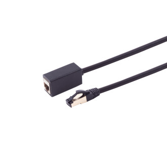 RJ-45 extension Cat. 8.1 LSZH black 1.5m