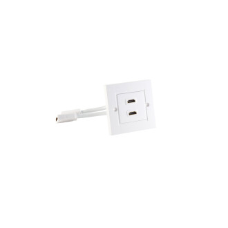 HDMI wall socket 2x HDMI jack with cable extension