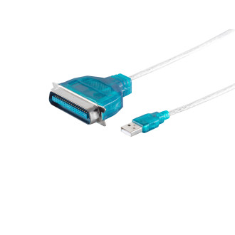USB-A adapter cable, LPT 36-pin, 1.2m