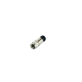 F-compression connector for cable 7mm, 25pcs. SET