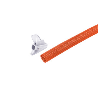 Flex cable duct set, 19mm, orange, 3.75m