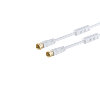 F-plug - F-plug gp. Ferrit, white, 2.5m