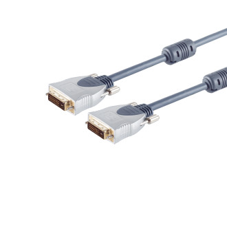 Home-Cinema DVI 24+1 cable, 1,5m , Ferrit