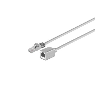 RJ45 patch cord extension 10,0m, gray