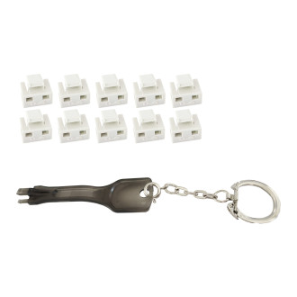 RJ45-Port Blocker SET (11 parts), white