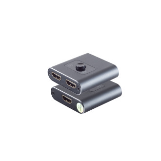 HDMI Switch 2x1, bidirectional, metal, 4K60Hz