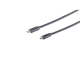 USB-C adapter cable, Mini-B, 2.0, black, 3m