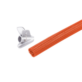 Flex cable duct set, 25mm, orange, 3.75m