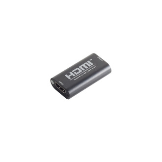 HDMI extender, metal, 4K60Hz, black