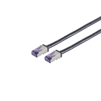 Patchcable Cat. 6A SuperFlex S/FTP, black, 25m