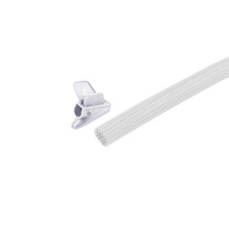 Flex cable duct set, 19mm, white, 7.5m