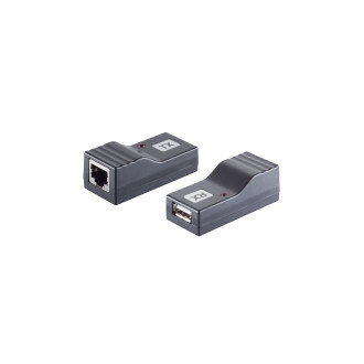 USB 2.0 Ethernet Extender, RJ45, Cat.5e, 50m
