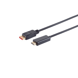 DisplayPort 1.4 adapter cable, HDMI-A, 4K, 7,5m